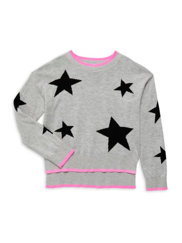 Central Park West Girl's Angel Star Sweater